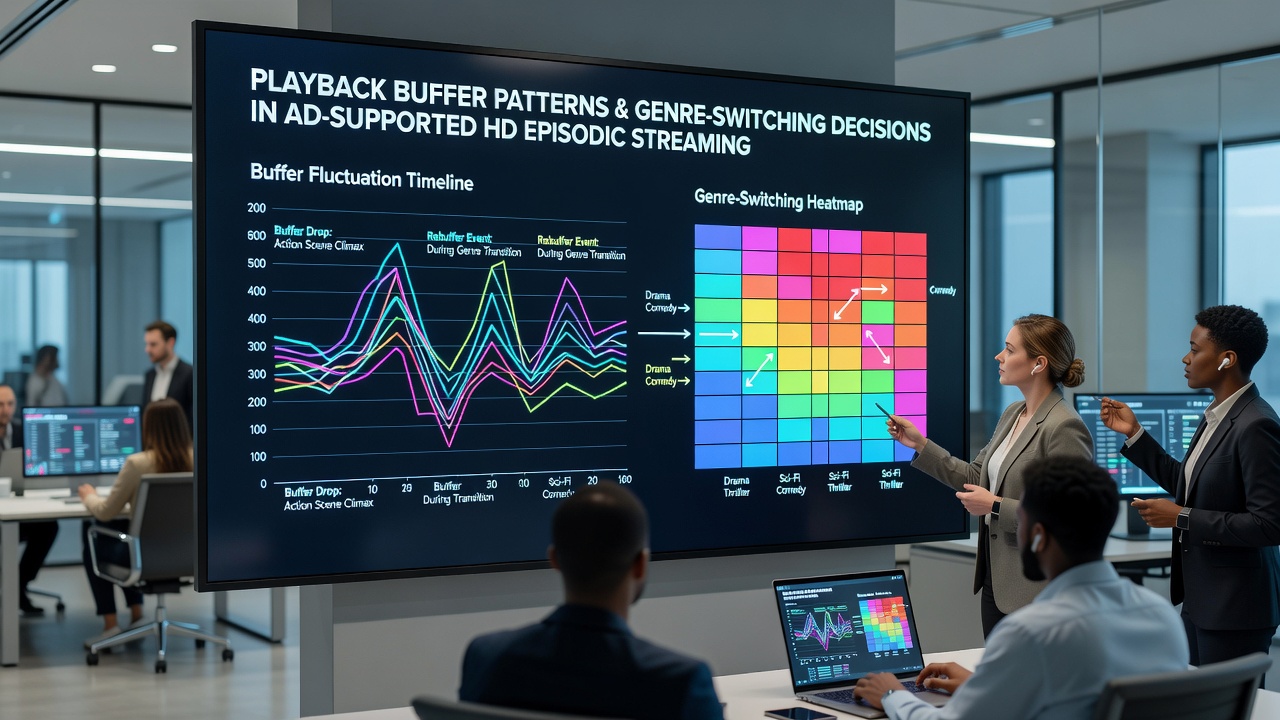 Viewer navigation patterns across genre categories during buffered HD playback sessions