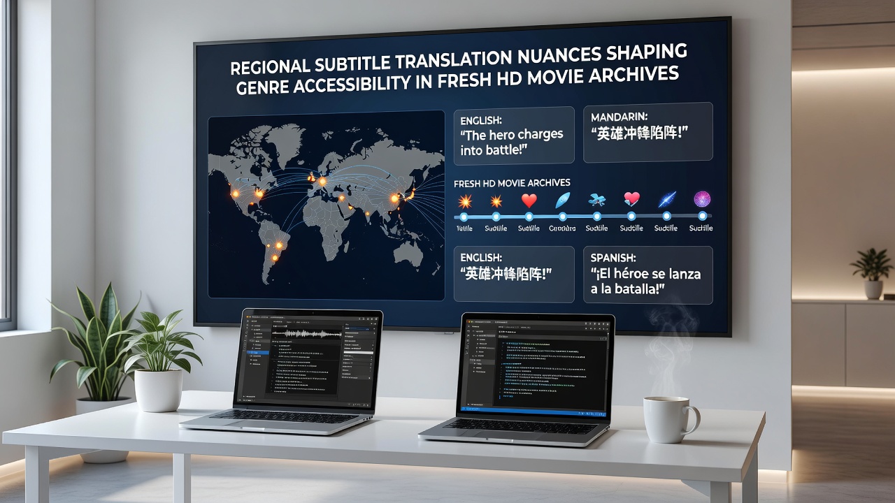 Subtitle adaptation examples across global HD film collections